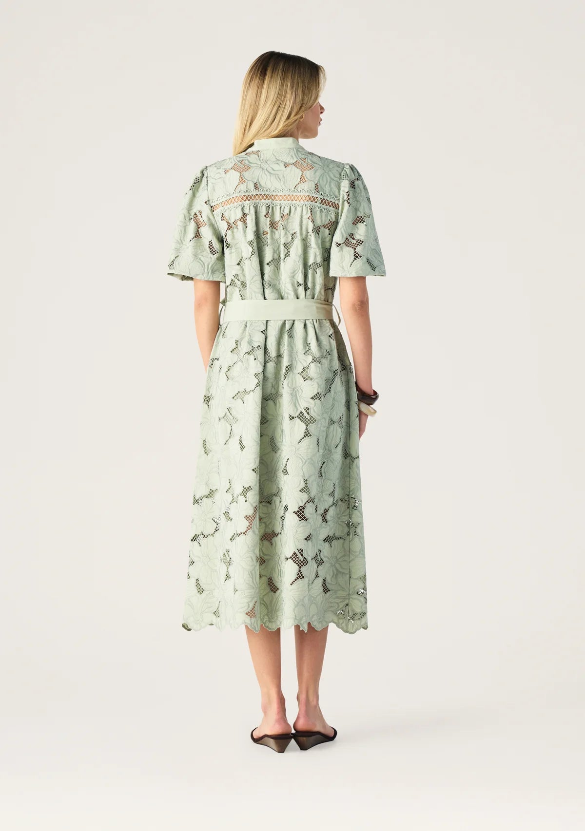 Whisper Embroidery Shirt Dress | MOS