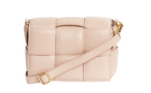 Load image into Gallery viewer, Margot Dusty Pink Leather Woven Bag - Vestirsi