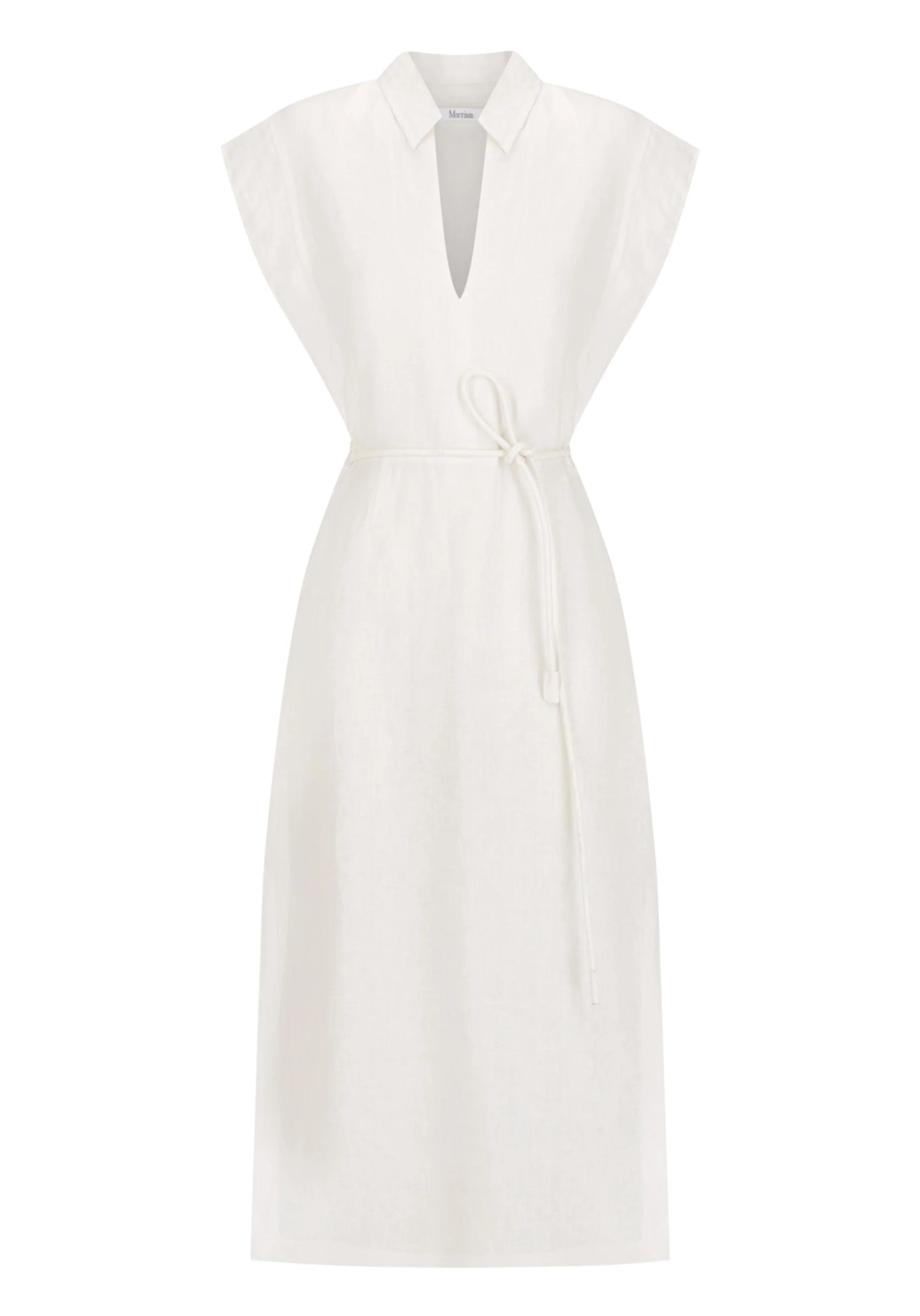 Belle Linen Dress Ivory | Morrison