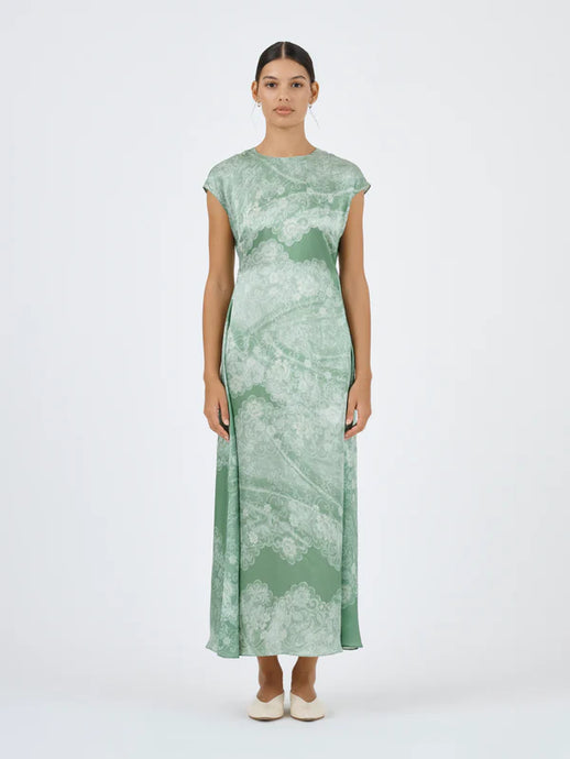 Ceylon Dress - Sari Lace - sage / Roame