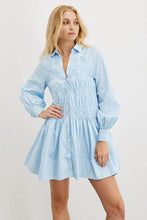 Load image into Gallery viewer, Zola Smock Dress Soft Blue / Sovere