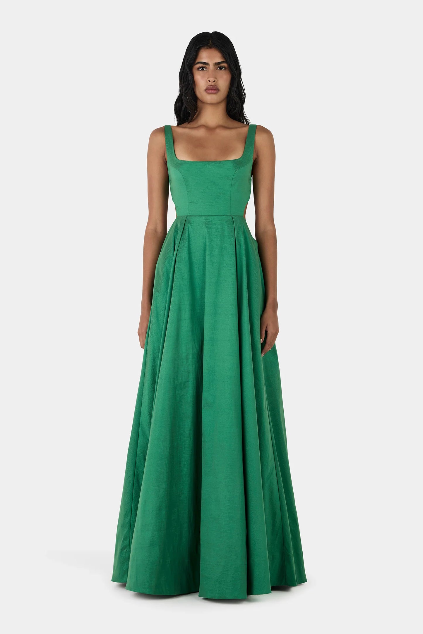 Aubrey Taffeta Gown Green / Hansen & Gretel
