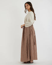 Load image into Gallery viewer, Hazel Checked Wrap Skirt Rust