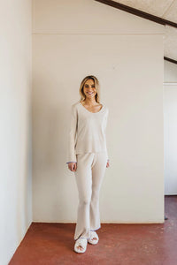 Loungewear Wool Top Palomino | Iris & Wool