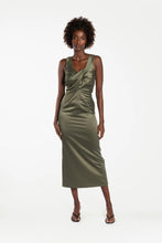 Load image into Gallery viewer, Alabastra Dress in Maple Satin