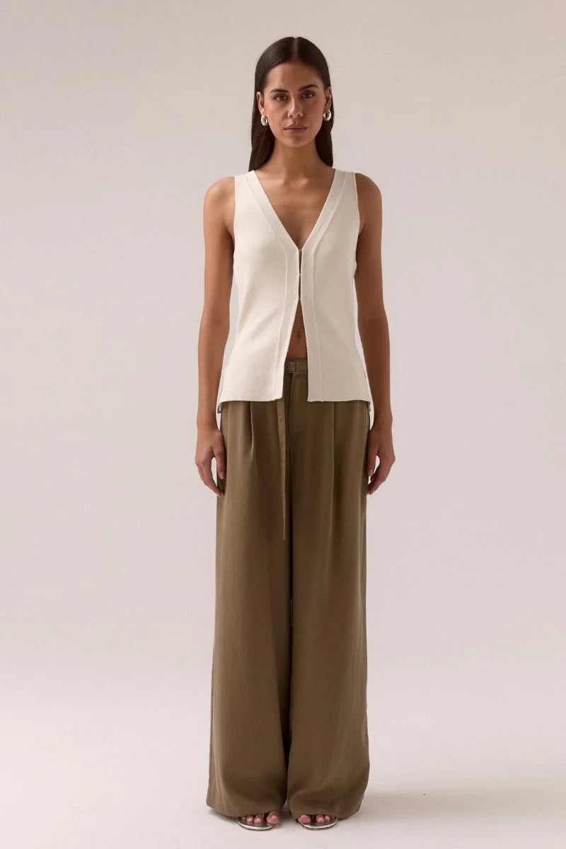 Sentiment Knit Top Chalk / Sovere