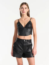 Load image into Gallery viewer, Sofia Leather Bralette, Black | Ena Pelly