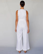Load image into Gallery viewer, Imari Linen Jumpsuit, White | Amelius
