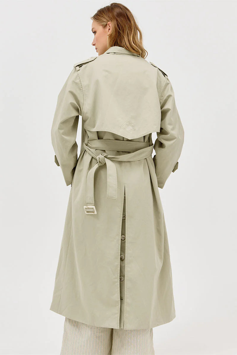 Agency Trench Coat Melon Sovere