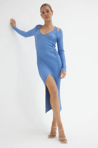 Intwine Knit Dress Blue / Sovere