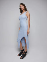 Load image into Gallery viewer, Luxe Rib Angled Dress Sky | Nobody Denim