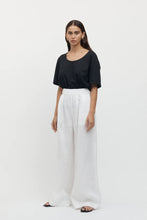 Load image into Gallery viewer, Sete Linen Elastic Waist Pant White / Friend of Audrey