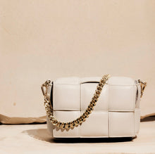 Load image into Gallery viewer, Margot Ivory Leather Woven Bag - Vestirsi