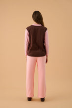 Load image into Gallery viewer, James Splice Long Sleeve Tee Rose Quartz | Araminta James