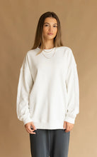 Load image into Gallery viewer, Oui Sweatshirt, Snow | Araminta James