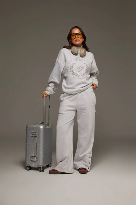 Snap Hem Trackpant Cloud | Araminta James