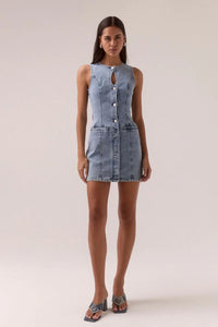 Etch Denim Mini Dress Heritage Blue | Sovere