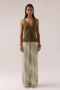Sentiment Knit Top, Olive | Sovere