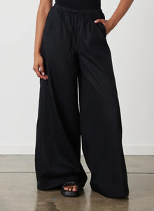 Sophia Organic Cotton Pant, Black | Joslin Studio