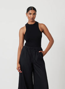 Sophia Organic Cotton Pant, Black | Joslin Studio