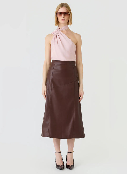 Clea Midi Skirt Mulberry | ESMAEE