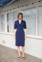 Load image into Gallery viewer, Mini Little River Dress, Navy | IRIS &amp; WOOL