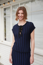 Load image into Gallery viewer, Amelia Top, Navy | Iris and Wool