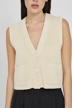 Load image into Gallery viewer, Oatmeal Cotton Knit Vest