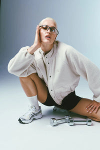Technique Quilt Jacket in Cloud | P E Nation
