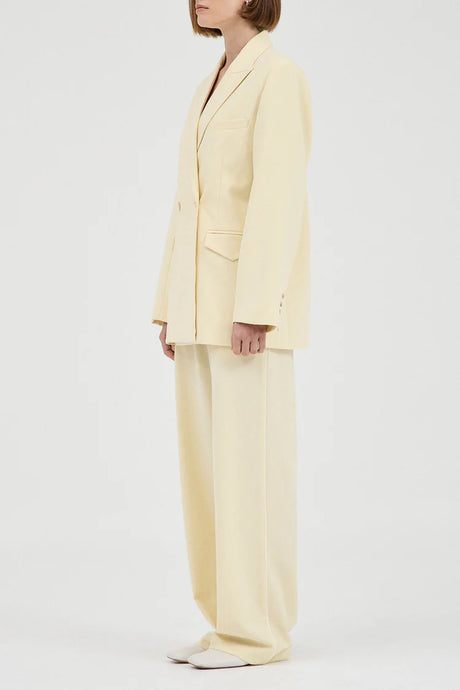 The Double Breasted Tailored Blazer, Butter | Friend of Audrey
