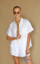 Load image into Gallery viewer, Cove Linen Shirt Set Snow | Araminta James