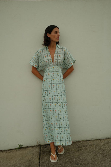Jasmine Dress, Calypso Tile | Palm Noosa