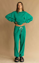 Load image into Gallery viewer, ZIP HEM TRACKPANT WASHED IVY | Araminta James