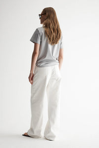 Mia Grey Marle Cotton Tee | Elka Collective