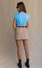 Load image into Gallery viewer, Lottie Drill Mini Skirt, Bark | Araminta James
