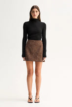 Load image into Gallery viewer, Avenue Mini Skirt, Mocha | Elka Collective