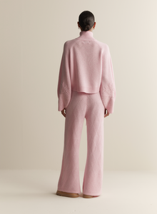 Elizabeth Wool Quilt Knit Pant, Dahlia Marle | Joslin