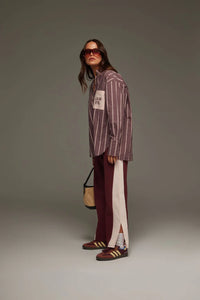 Saint Germain Knit Pant Red Wine | Araminta James
