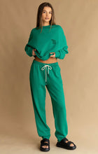 Load image into Gallery viewer, ZIP HEM TRACKPANT WASHED IVY | Araminta James