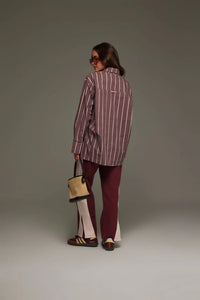 Saint Germain Knit Pant Red Wine | Araminta James