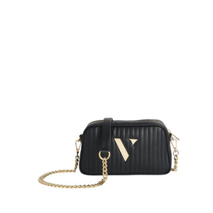 Chloe Black Quilted Crossbody | Vestirsi