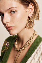 Load image into Gallery viewer, Django Rope Heart Hoop Earrings | Alemais