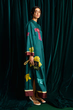 Load image into Gallery viewer, Rosette Bow Prink Silk Midi Dress / Alemais