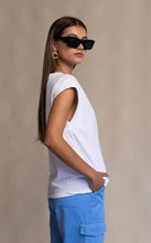 Load image into Gallery viewer, Classic Sleeveless Top - Snow  | Araminta James