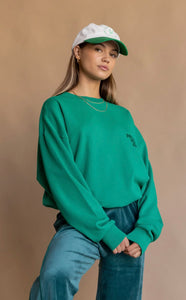 NYC SWEATSHIRT WASHED IVY | Araminta James