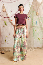 Load image into Gallery viewer, Bonetta Cotton Crop Tee Burgundy | Alemais