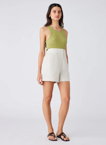Bronte Linen Tank Fern | Esmaee