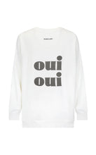 Load image into Gallery viewer, Oui Sweatshirt, Snow | Araminta James