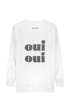 Load image into Gallery viewer, Oui Sweatshirt, Snow | Araminta James