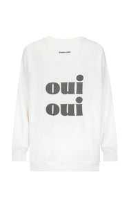 Oui Sweatshirt, Snow | Araminta James